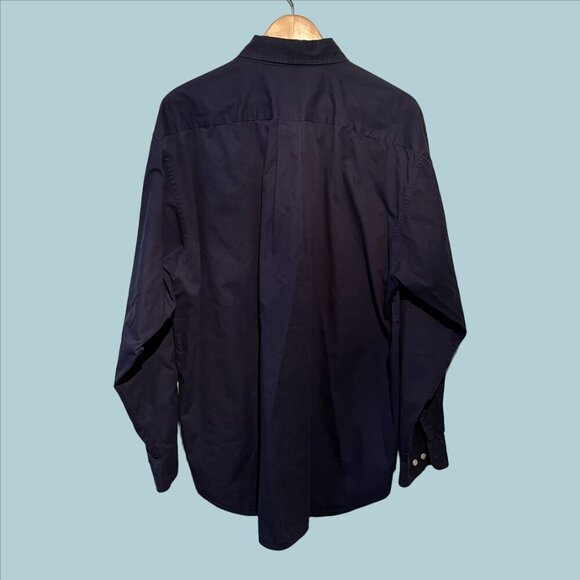 University of Virginia Blue Long Sleeve Button Down Shirt Men's Size XL - Picture 2 of 6